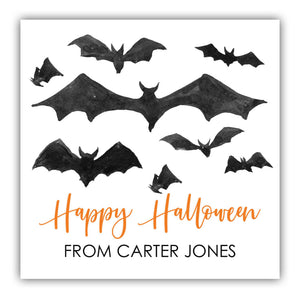 Halloween Bat Labels