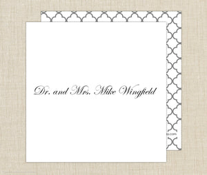 Couples Name Gift Enclosure Cards