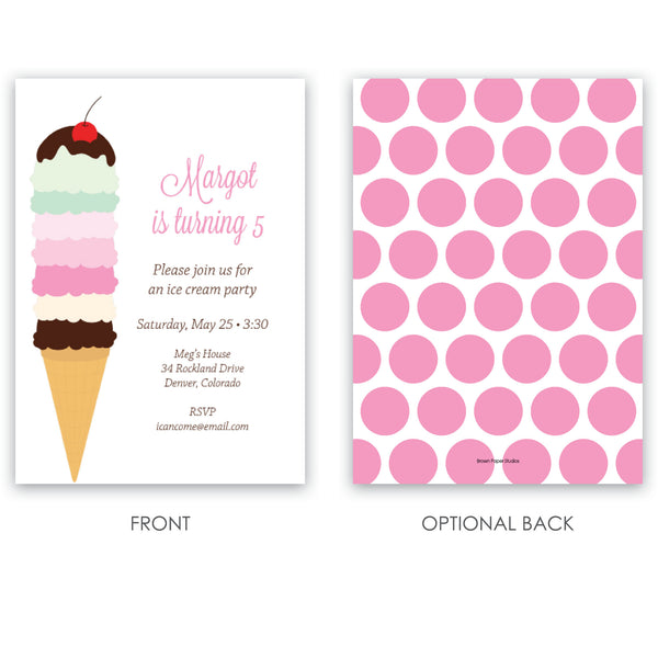 ice-cream-party-invitation-brown-paper-studios for Free Printable Ice Cream Party Invitations Ice Cream Party Invitation - Brown Paper Studios for Free Printable Ice Cream Party Invitations