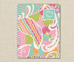 Personalized Spiral Notebook Watercolor