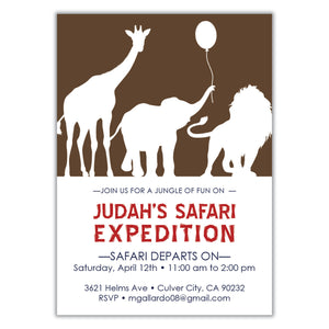 Safari Party Invitation