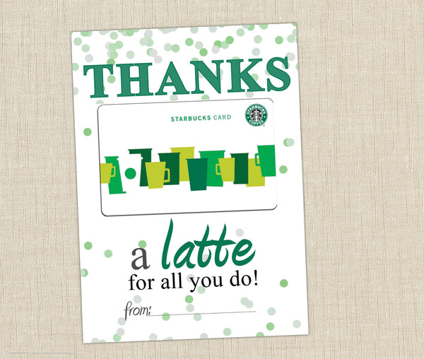 Free Printable Starbucks Gift Card Holder Free Printable Starbucks Gift Card Holder