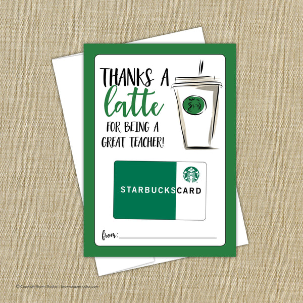 thanks-a-latte-teacher-brown-paper-studios for Free Printable Thanks A Latte Thanks a latte teacher - Brown Paper Studios for Free Printable Thanks A Latte