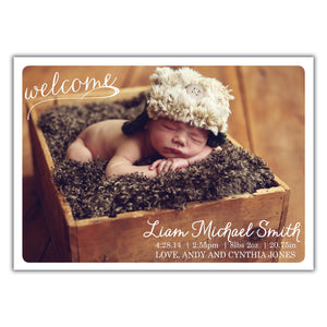 Welcome Birth Announcement