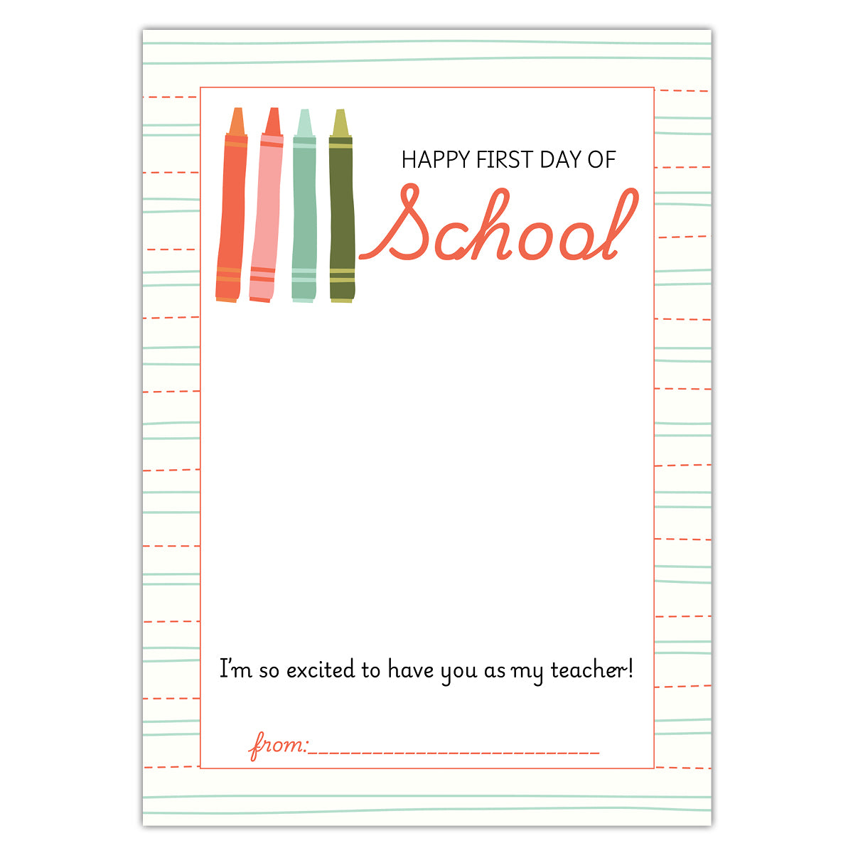 Happy First Day of School