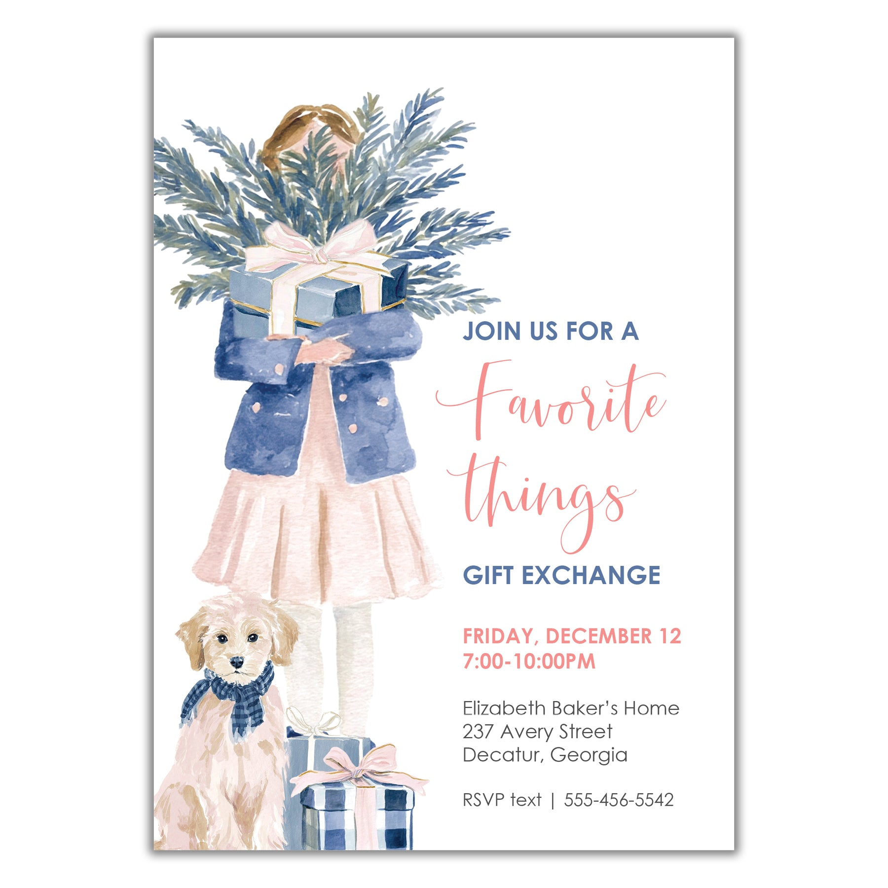 Favorite things party with dog