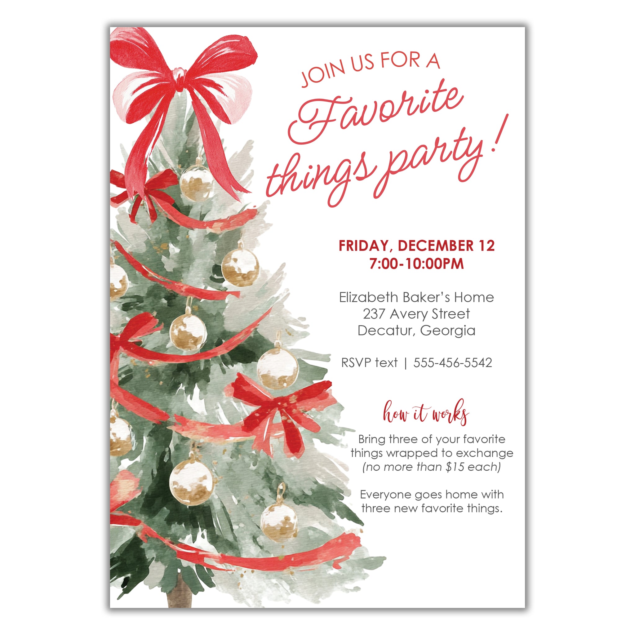 Favorite things party