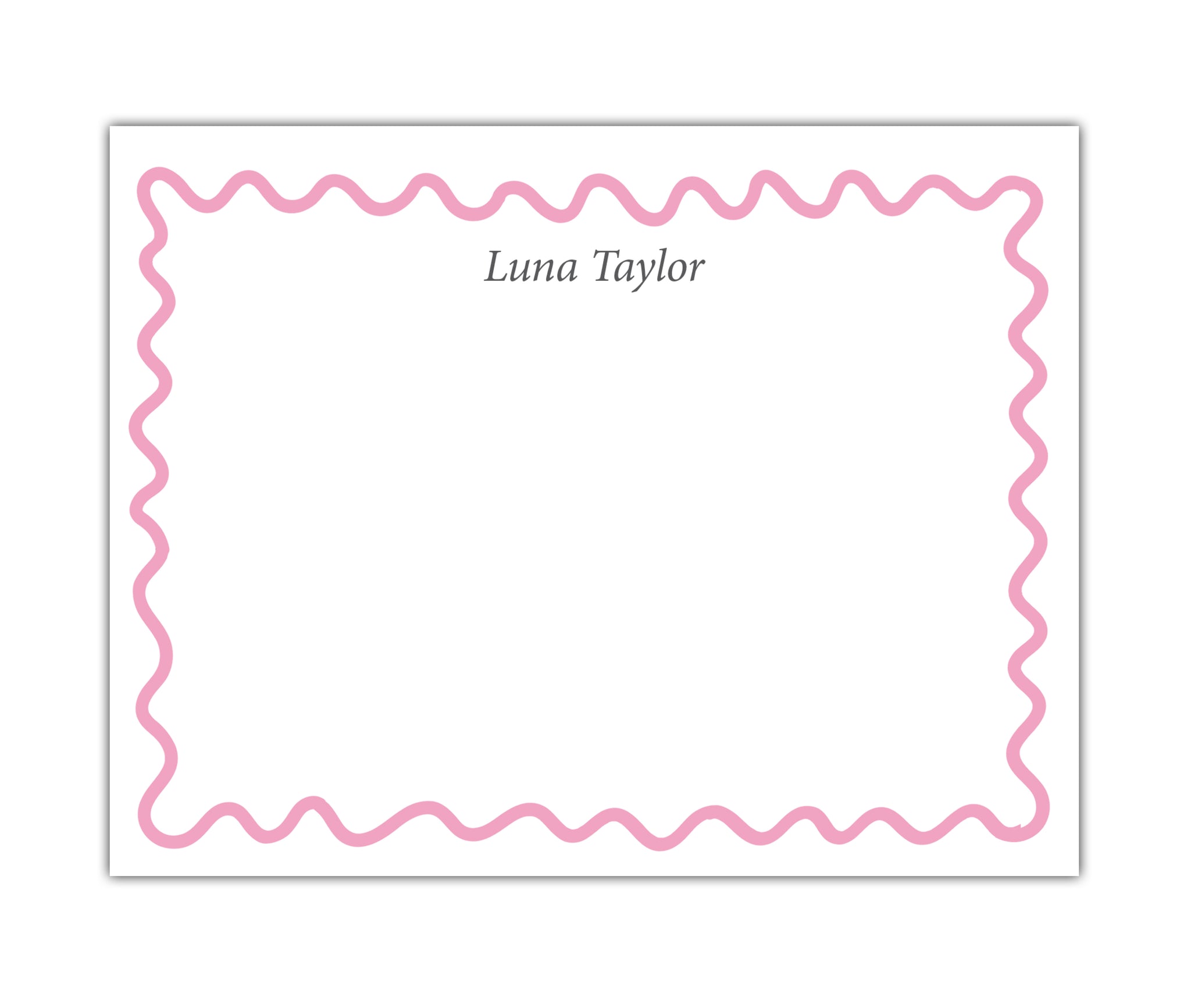 Wavy Border Stationery