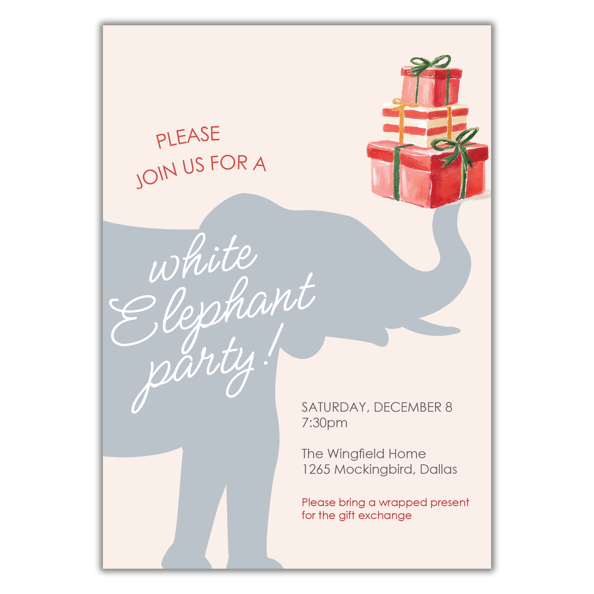White Elephant Party