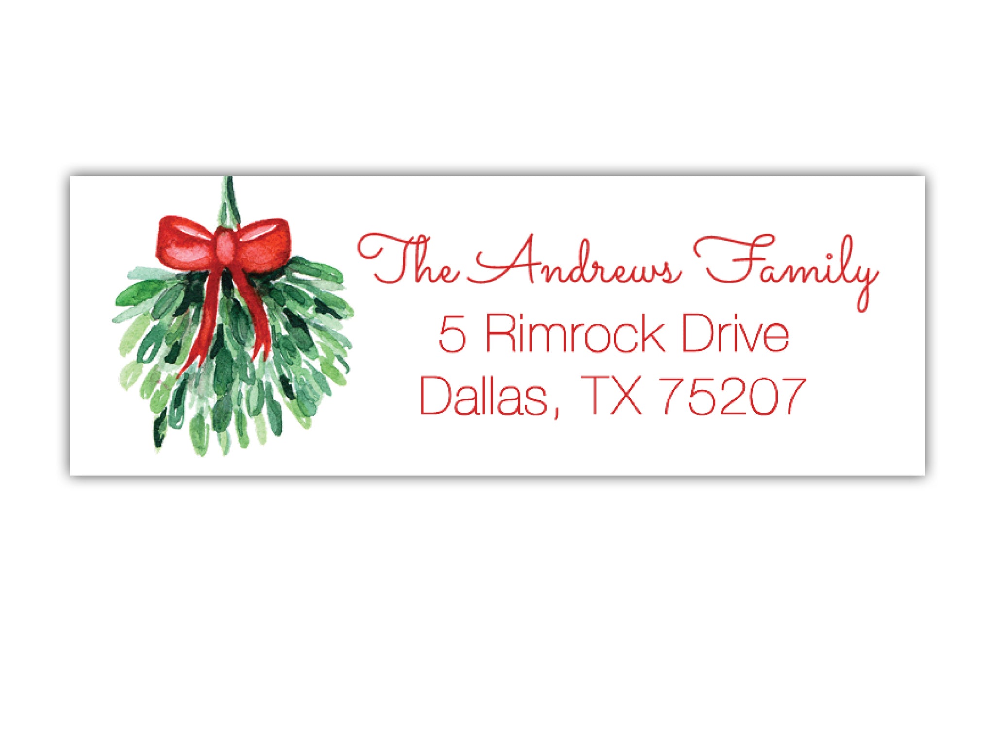 Mistletoe Labels