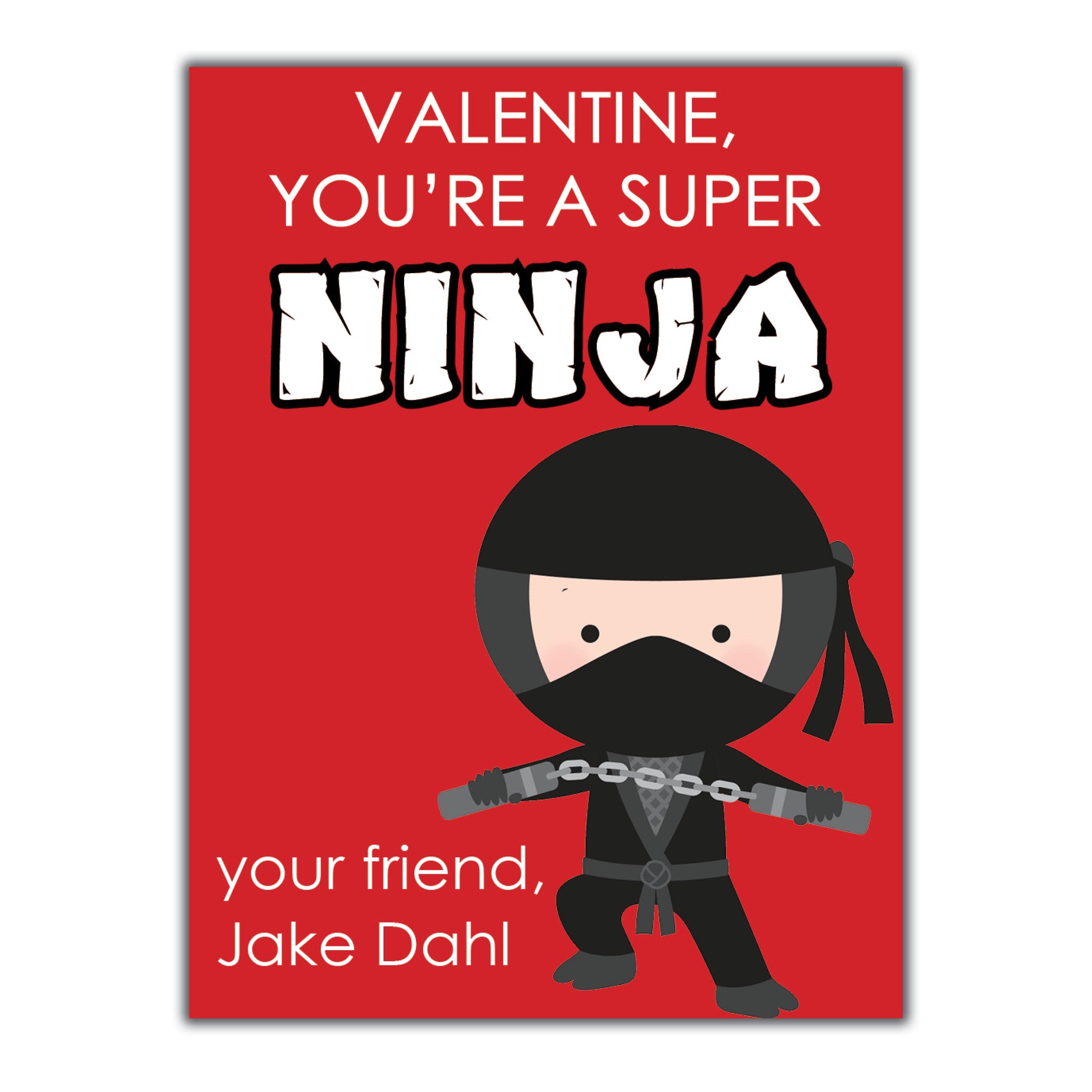 Ninja Valentine Instant Download