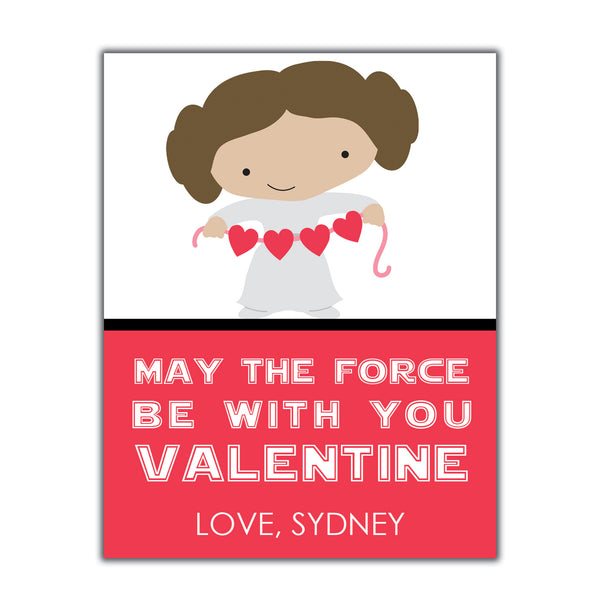 Princess Leia Valentine Instant Download