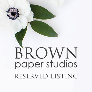 Reserved Listing for Scott