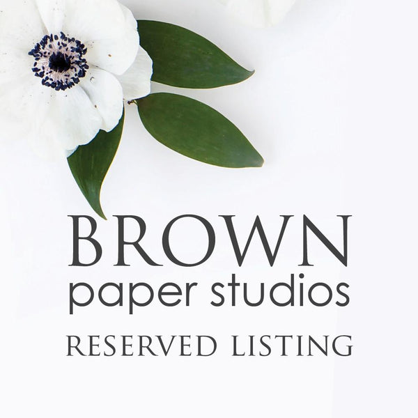 Reserved Listing for Jaclyn