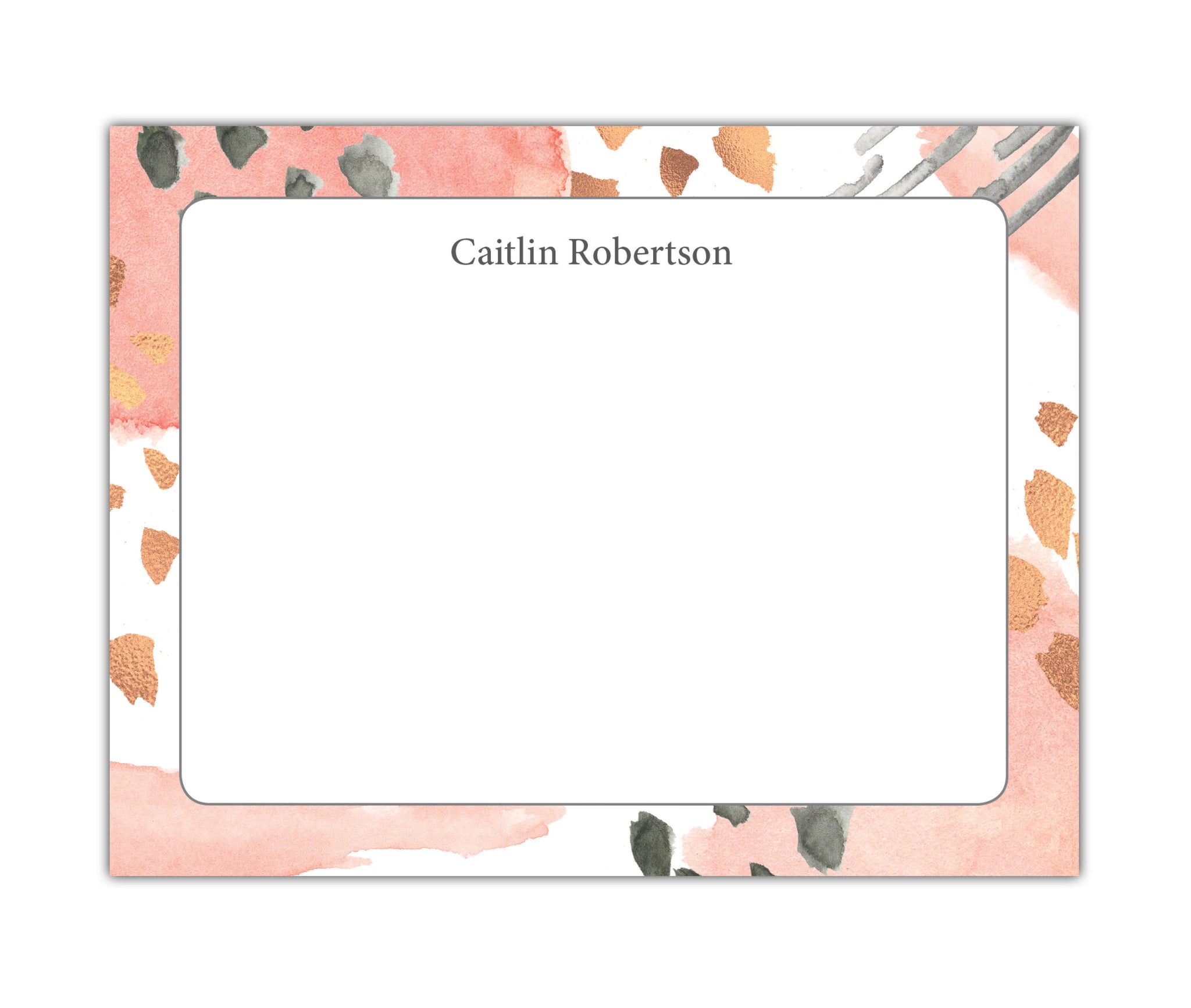 Pink and Gold Abstract