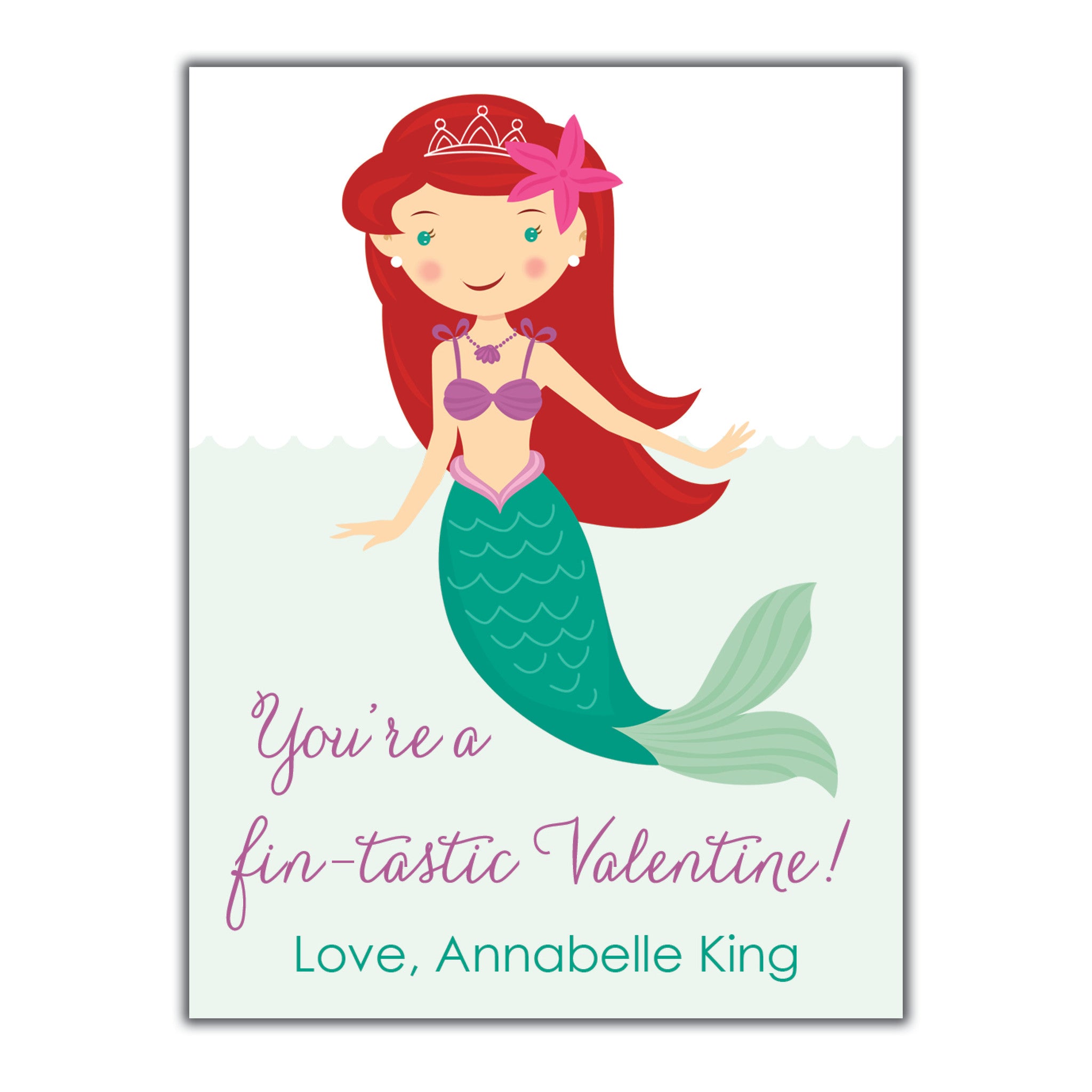 Mermaid Valentine Instant Download