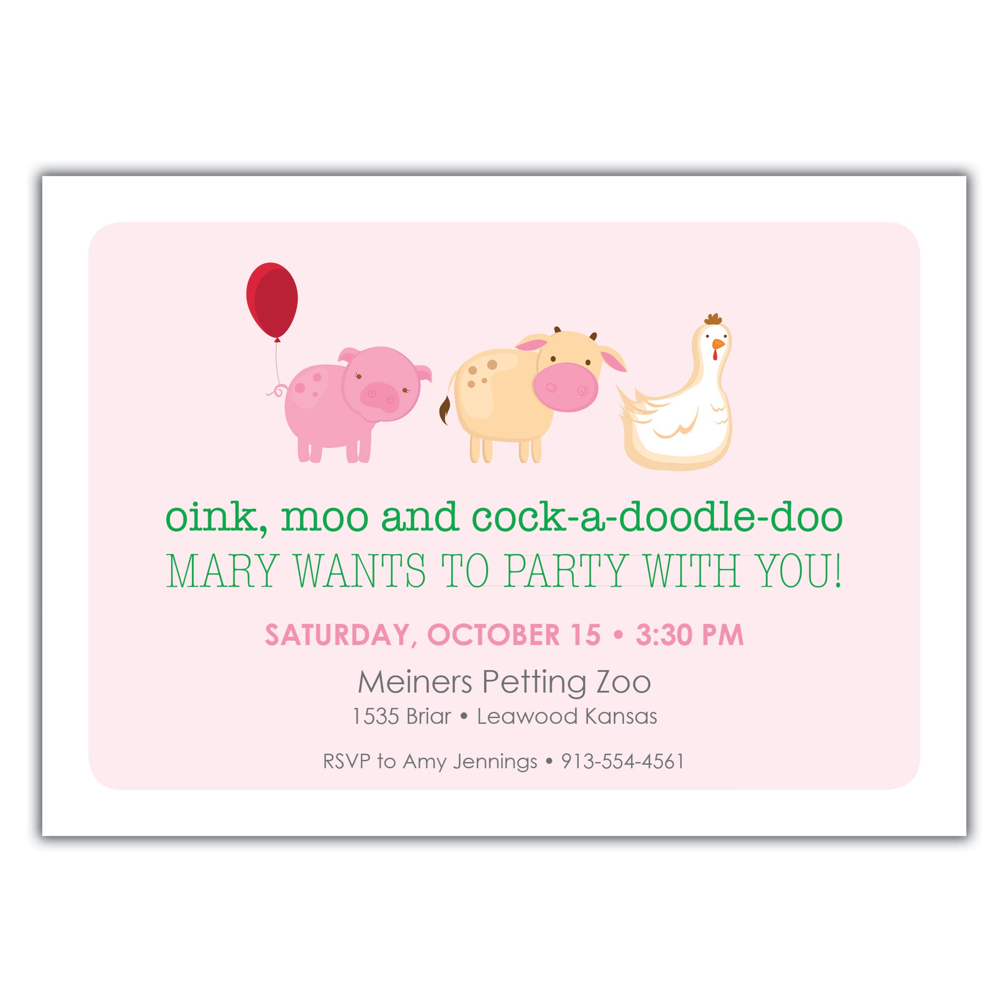 Farm Party Invitation