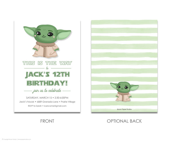 Baby Yoda Birthday