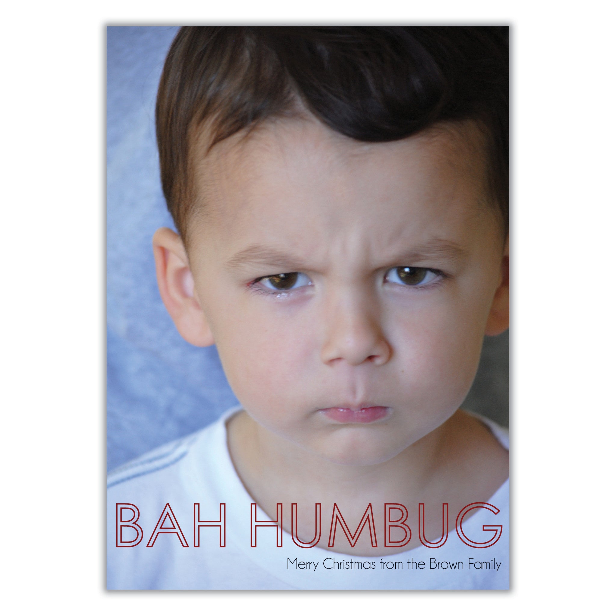 Bah Humbug Christmas Card