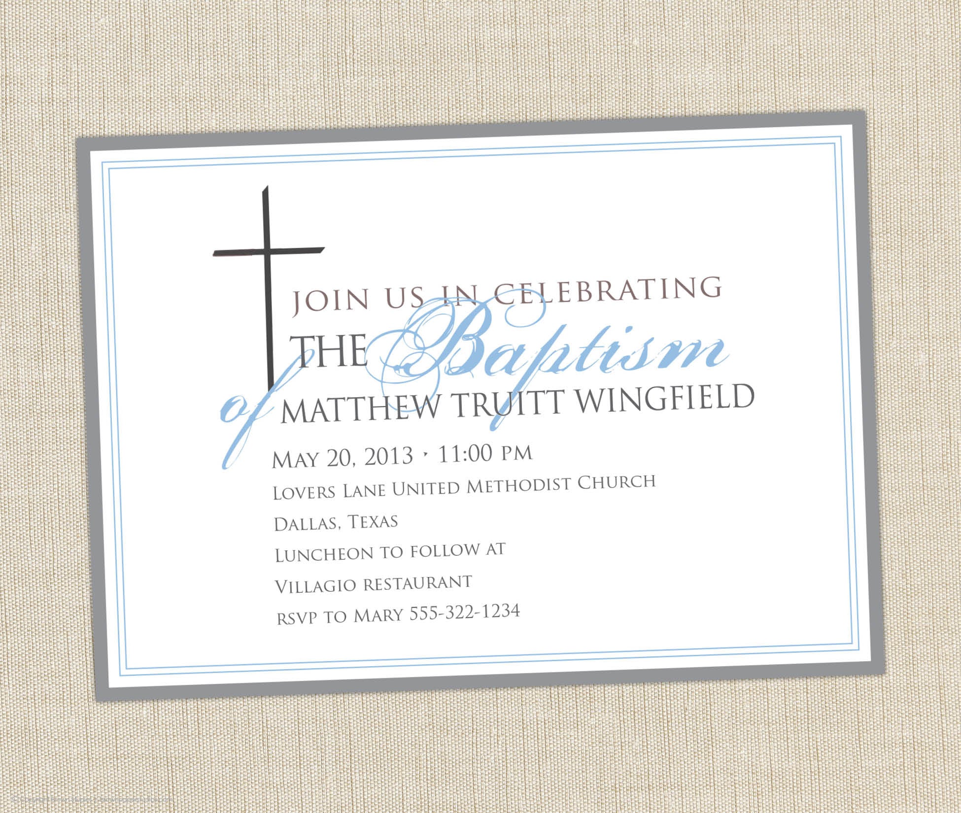 Baptism Invitation