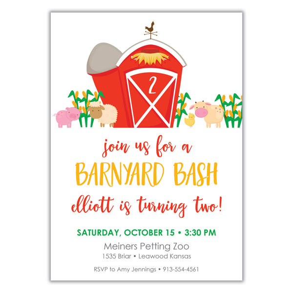 Barnyard Party Invitation