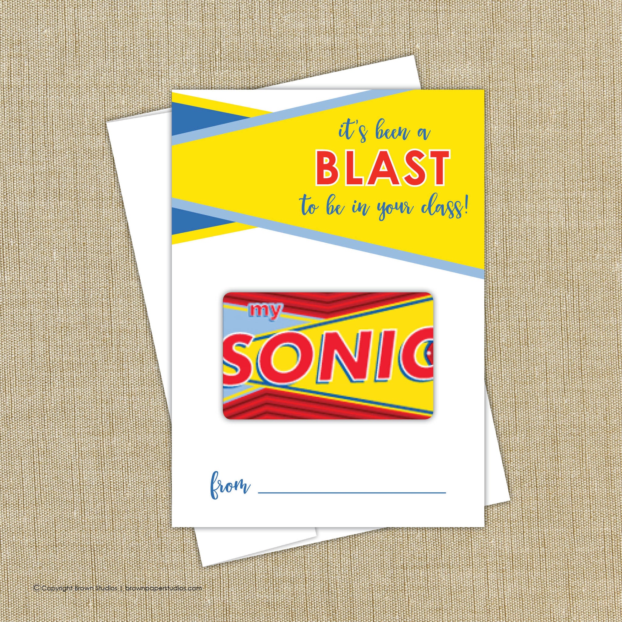 Sonic Blast Teacher Gift