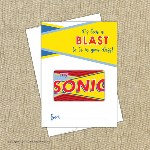 Sonic Blast Teacher Gift