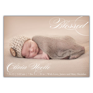 Blessed Birth Announcement