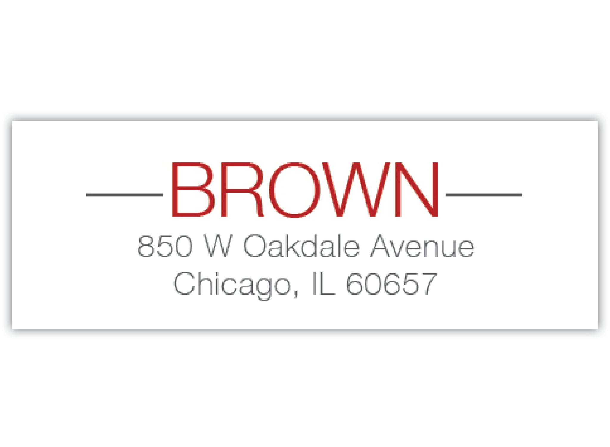Modern Return Address Label