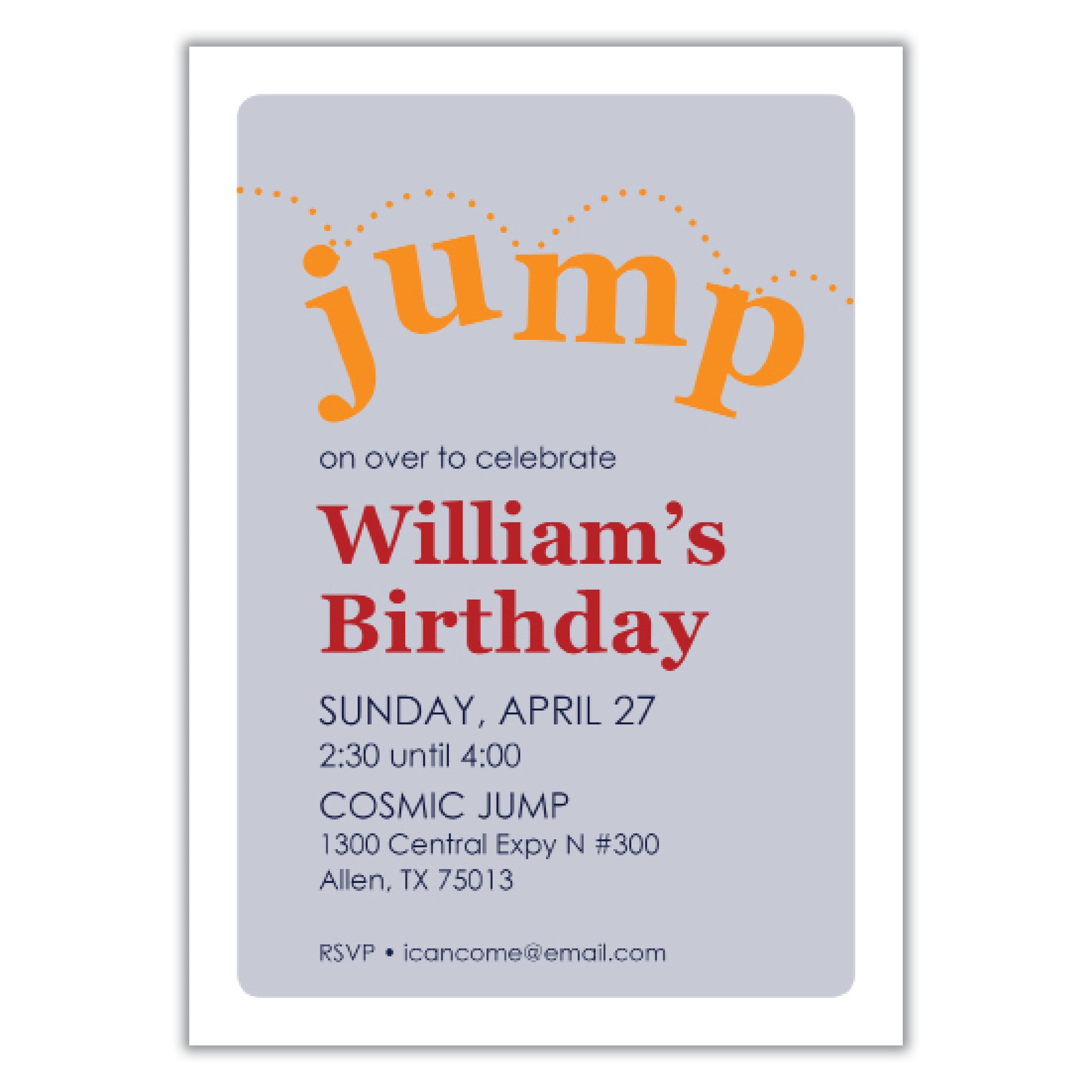 Bounce House Invitation