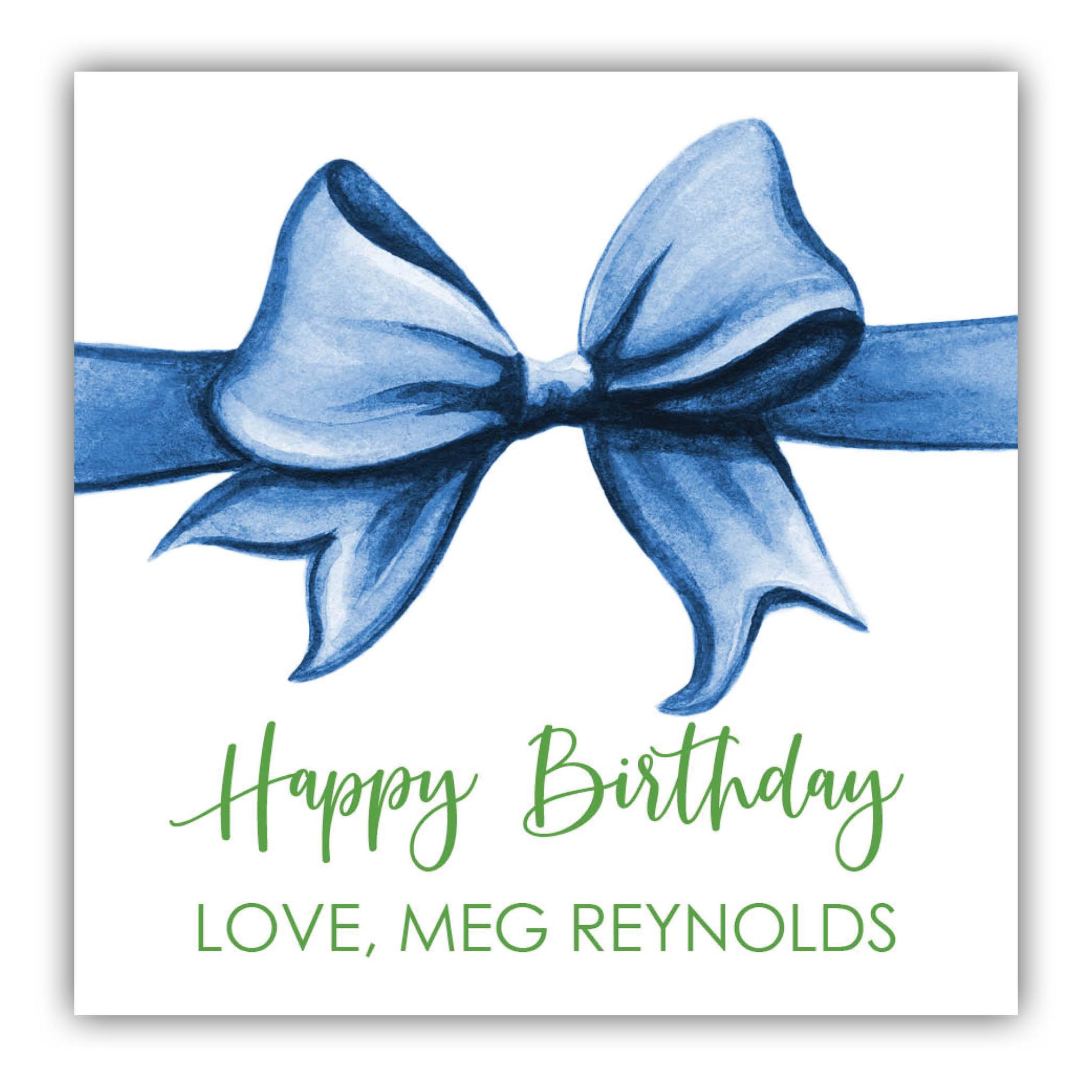 Bow Birthday Gift Labels