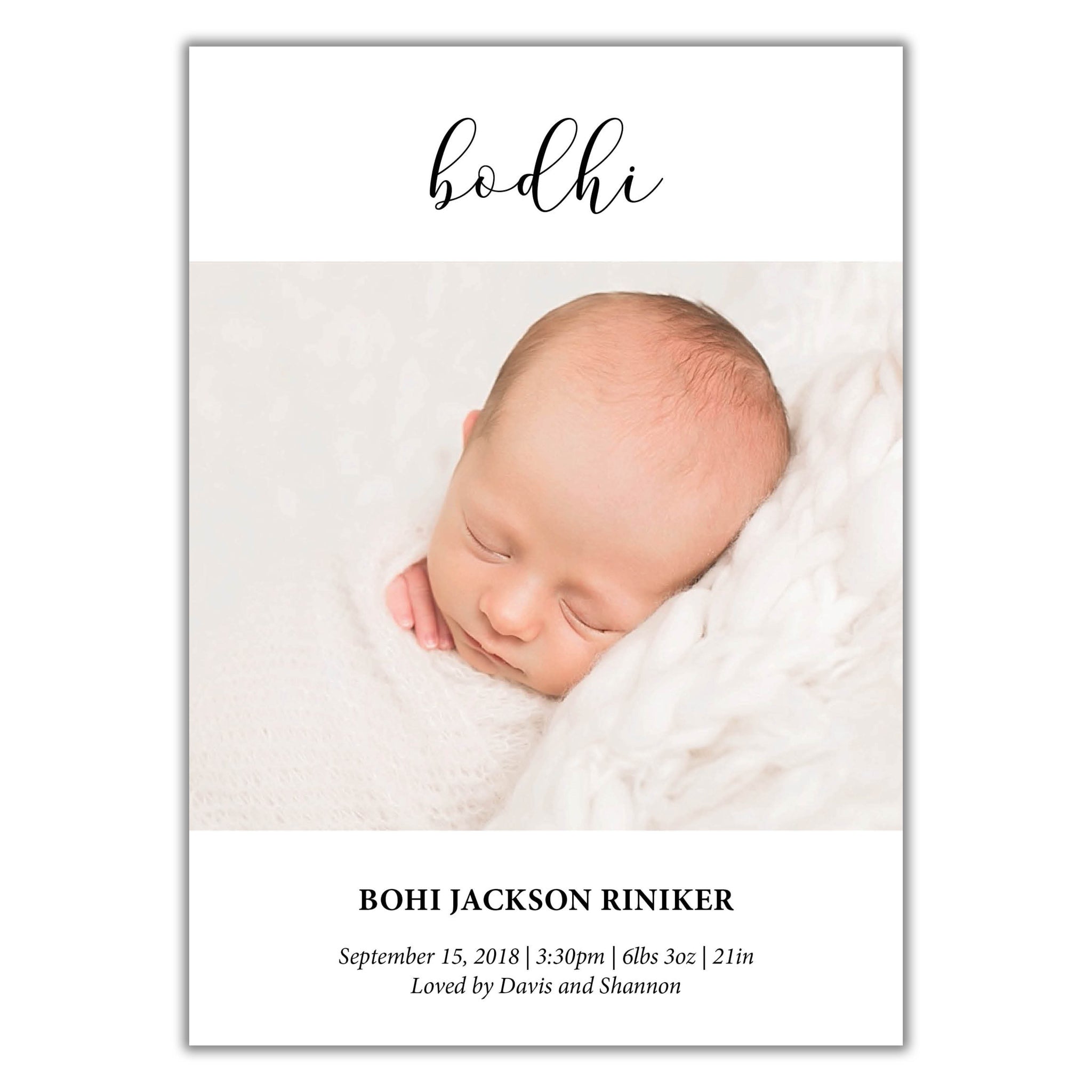 Birth Announcement
