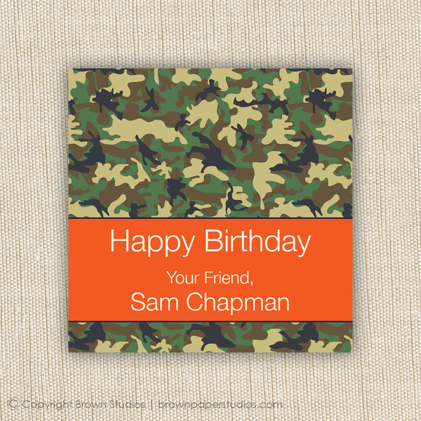 Camouflage Gift Labels