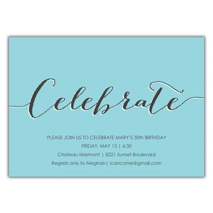 Celebrate Birthday Invitation