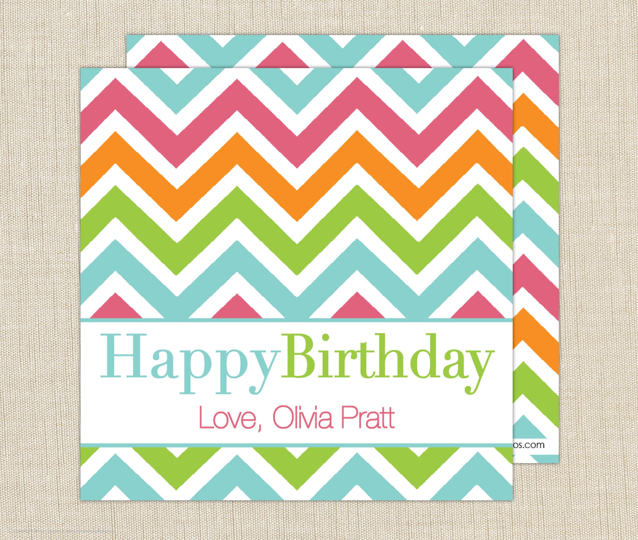 Chevron Gift Enclosure Cards