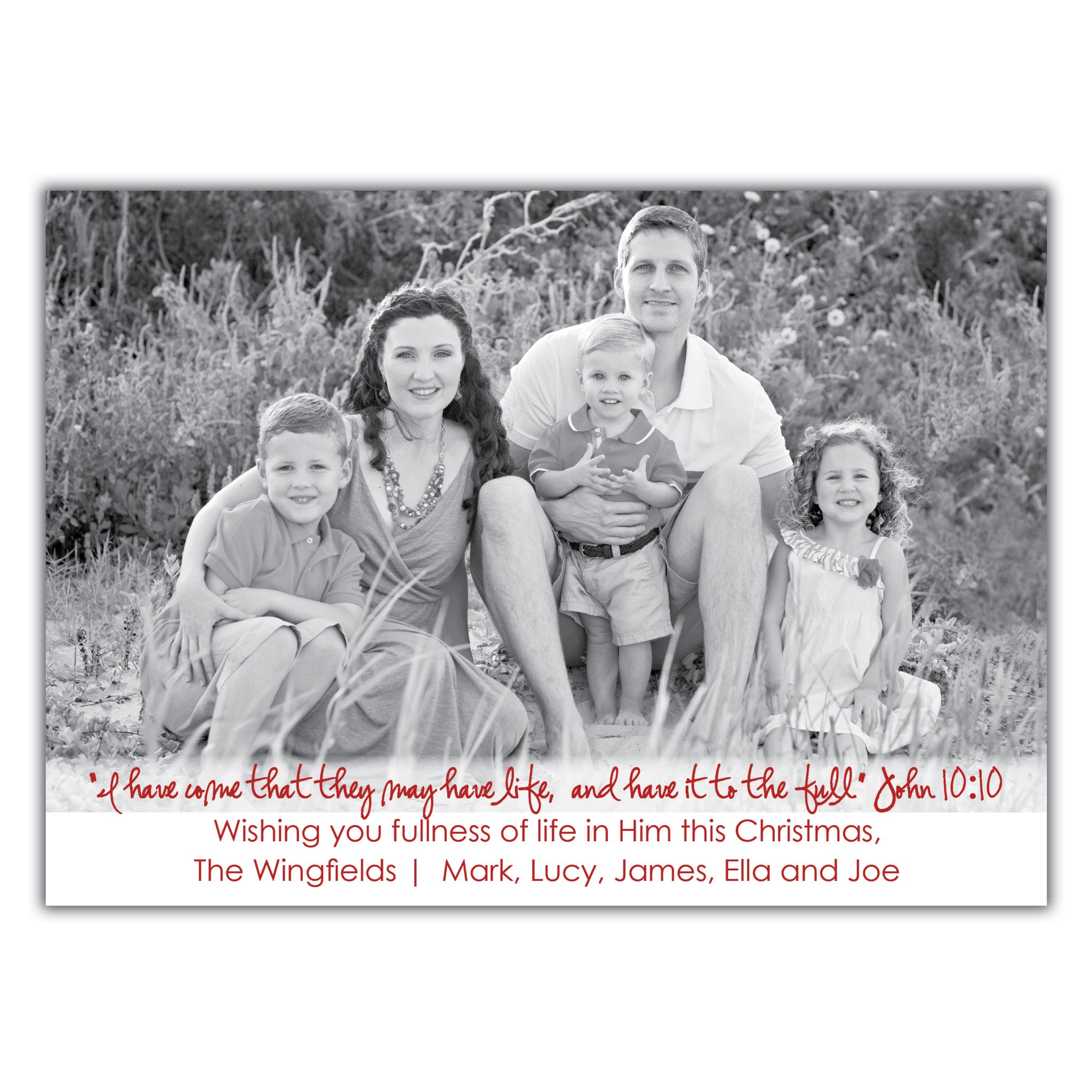 John 10:10 Christmas Card