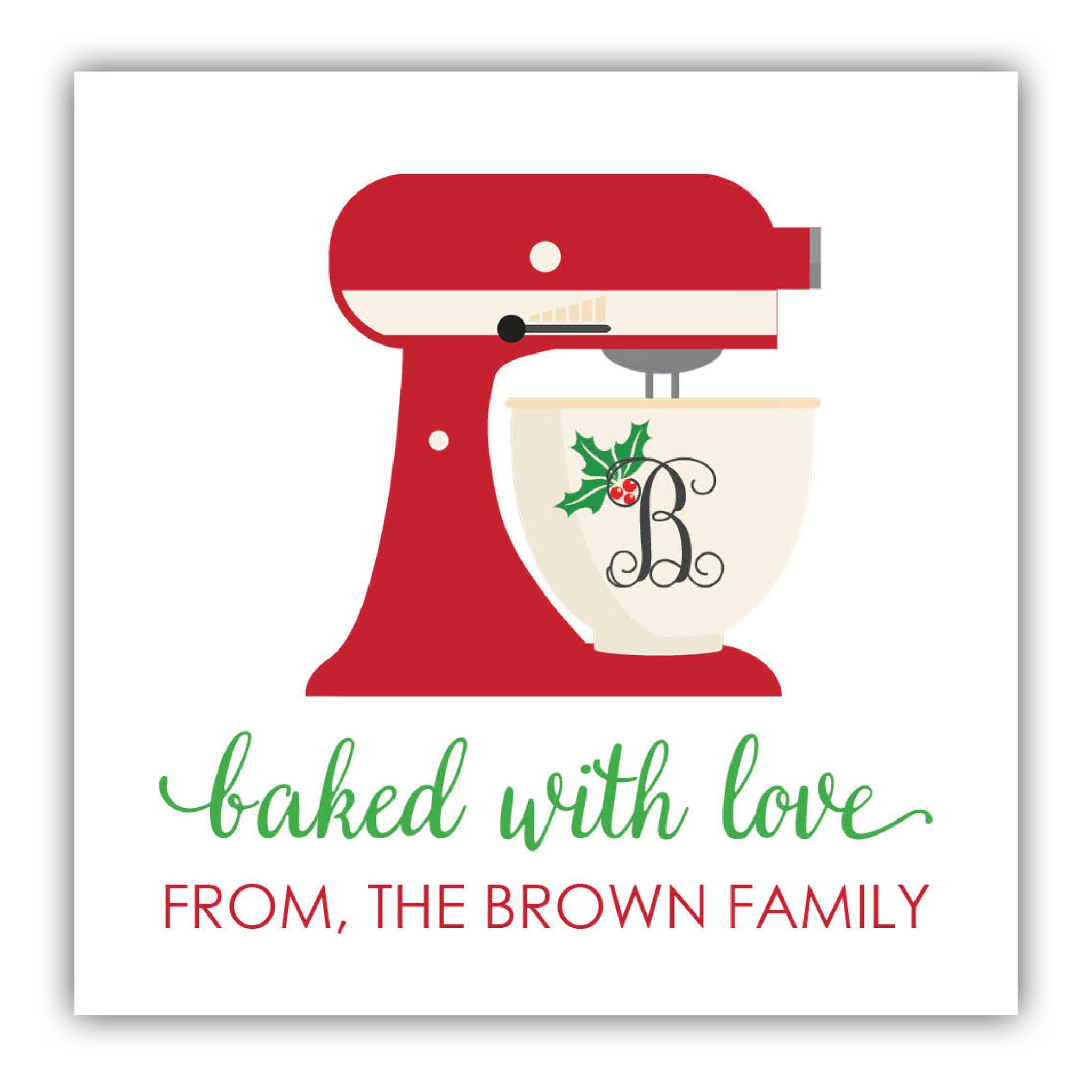 Christmas Baking Sticker