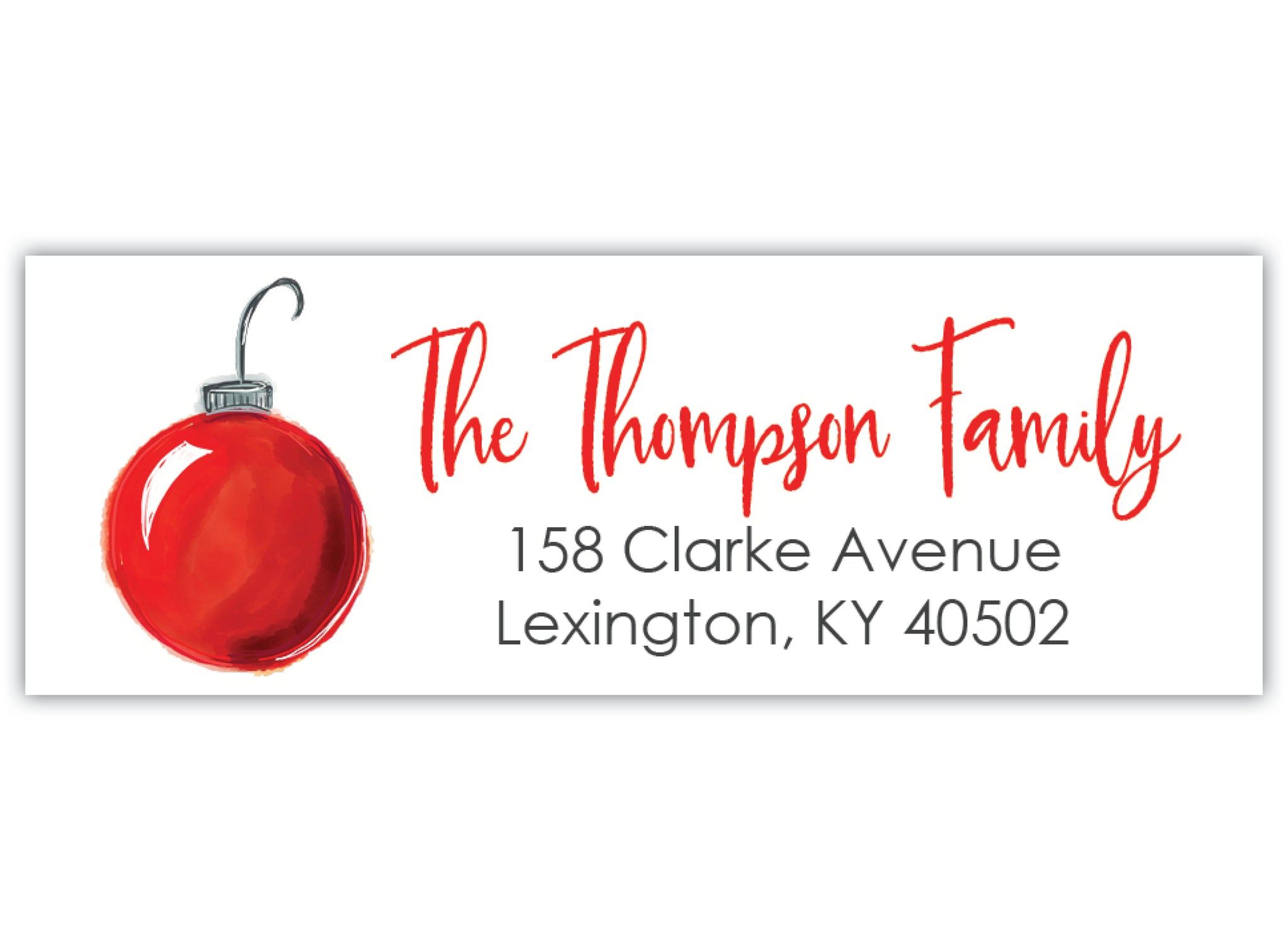 Ornament Return Address Label