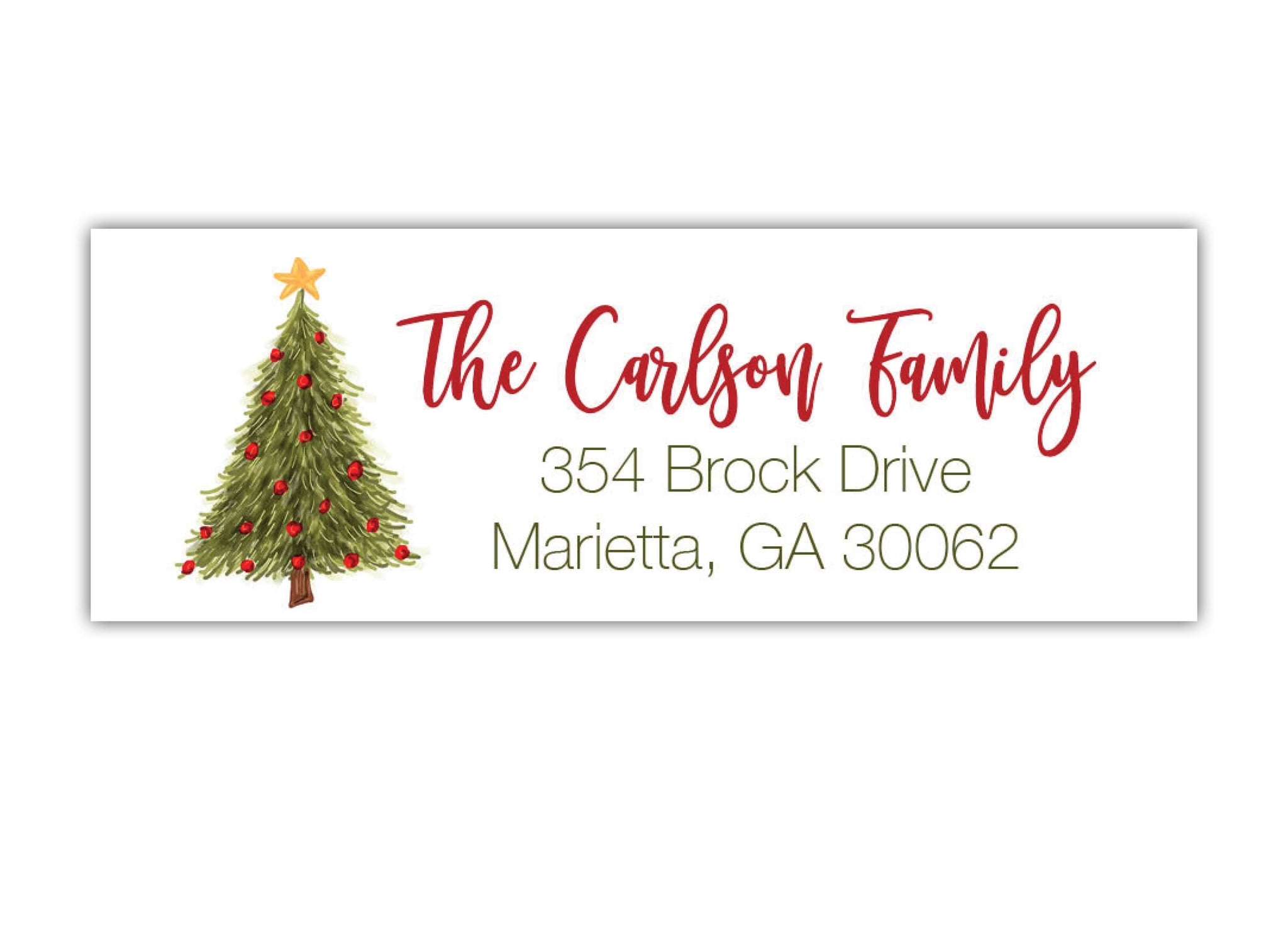 Christmas Address Labels