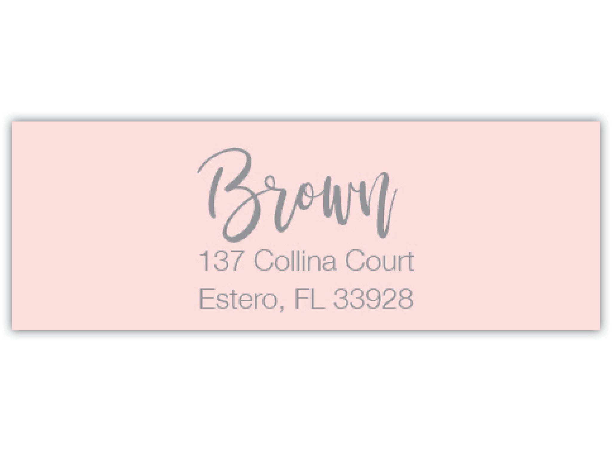 Calligraphy Return Address Label