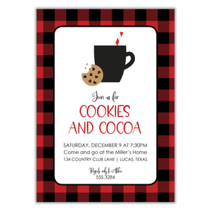 Cookies and Cocoa Invitation