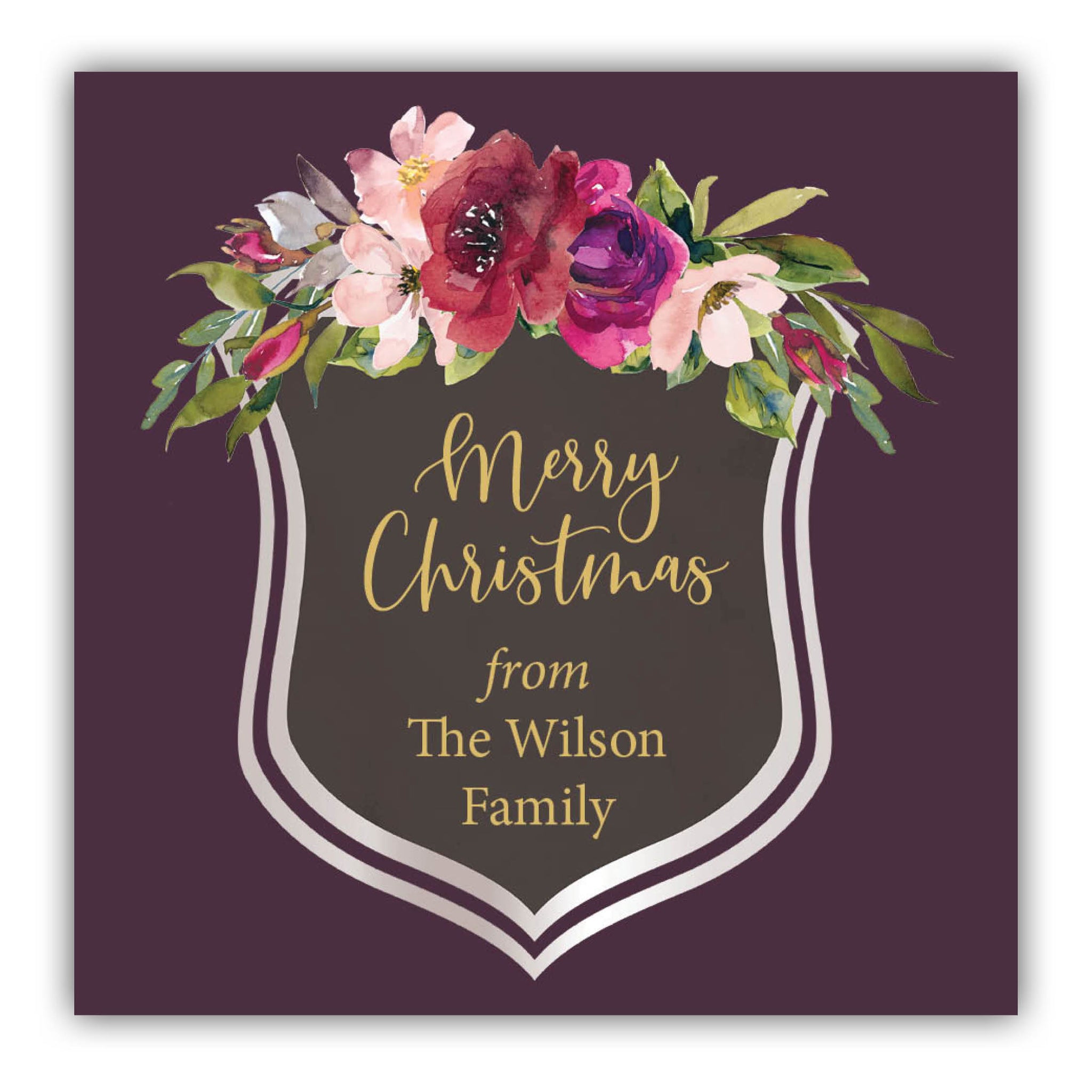 Plum Christmas Crest