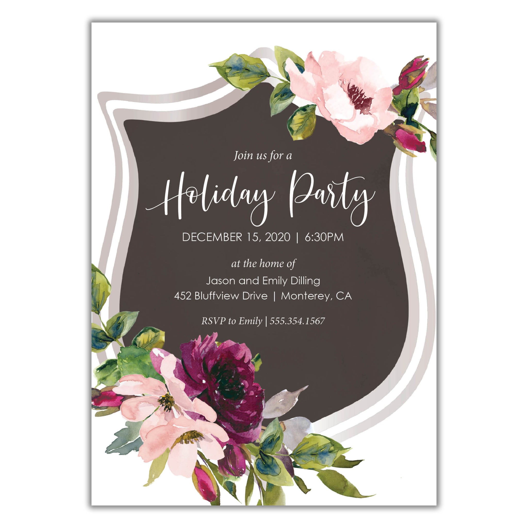 Chrstmas Crest Invitation