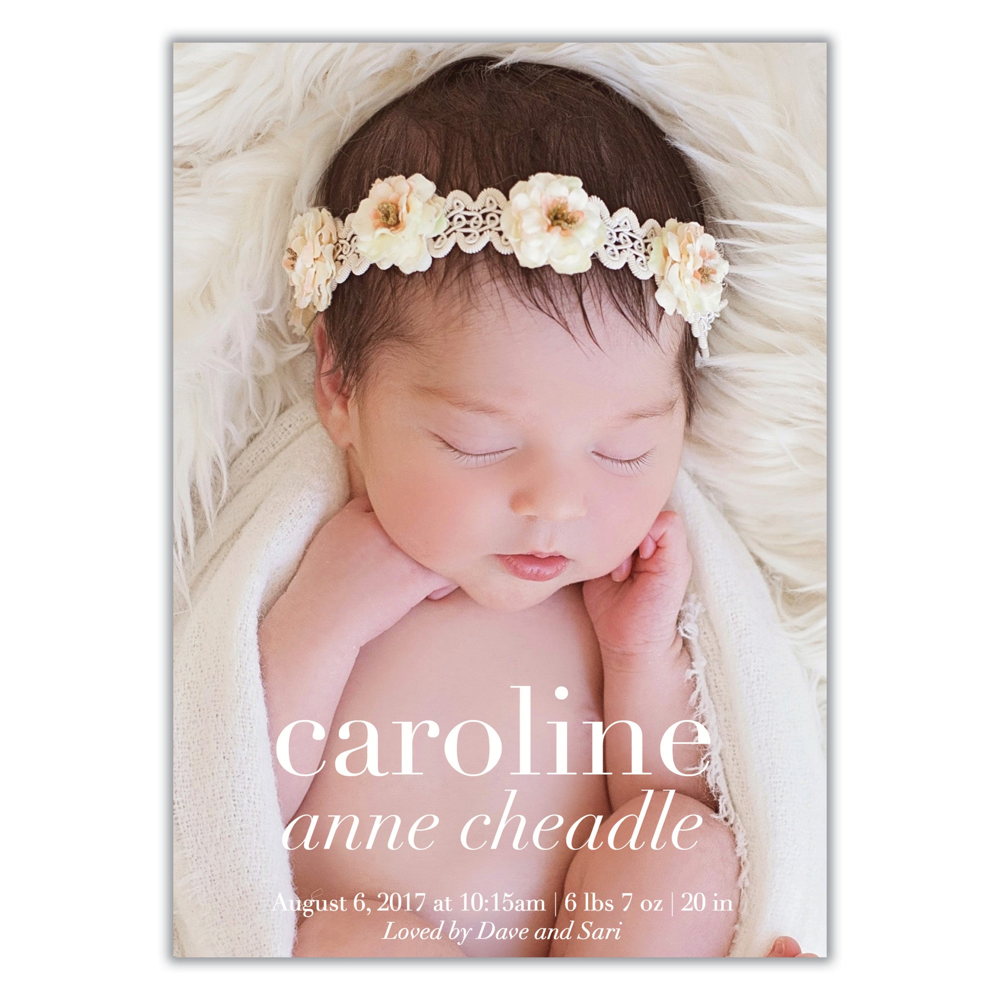 Classic Birth Announcement