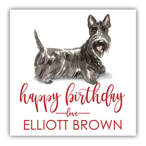 Dog Birthday Labels (multiple breeds available)