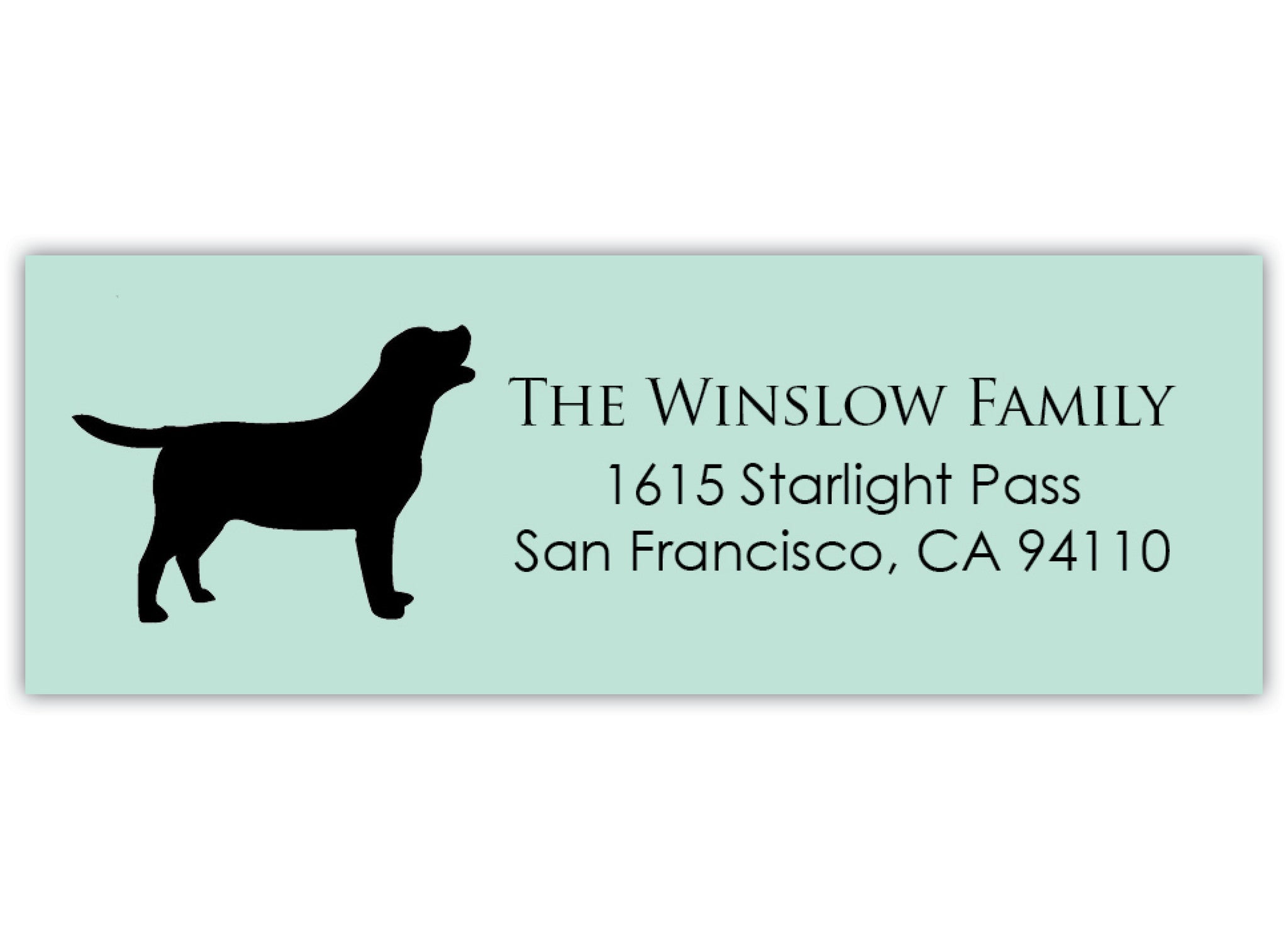 Dog Return Address Labels