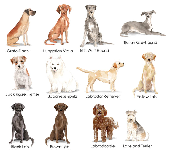 Dog Address Labels (multiple breeds available)