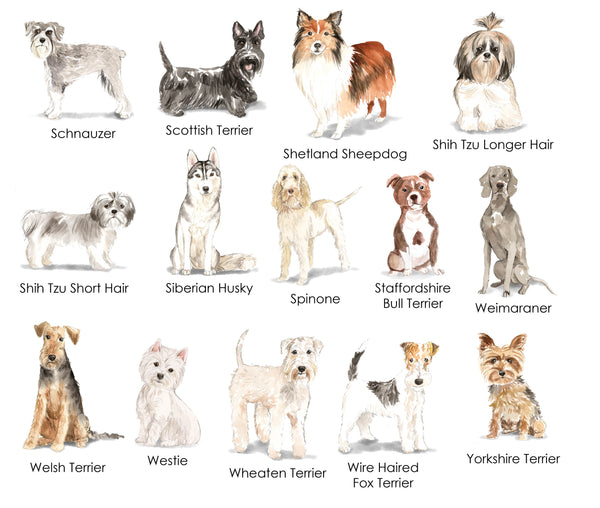 Dog Birthday Labels (multiple breeds available)