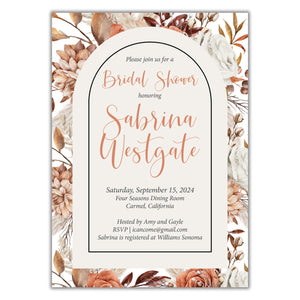Fall Floral Bridal Shower