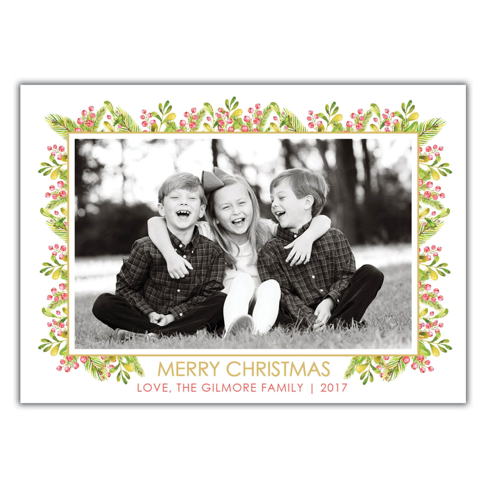 Floral Christmas Card